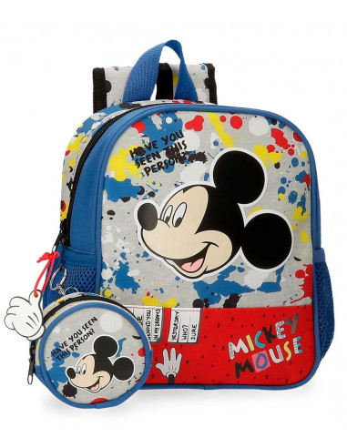 MOCHILA ADAP. 25CM. MICKEY COLOUR MAYHEM